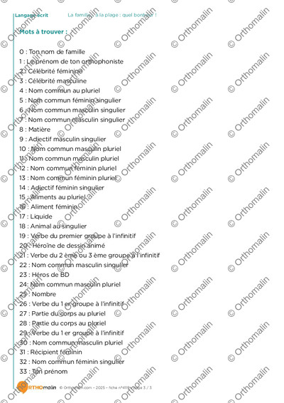 Page 3 de la fiche