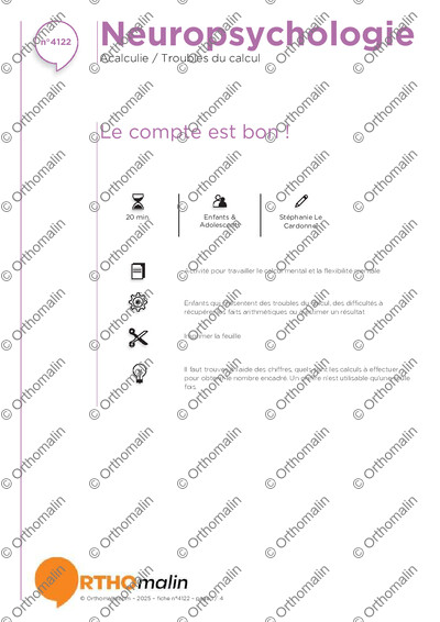 Page 1 de la fiche