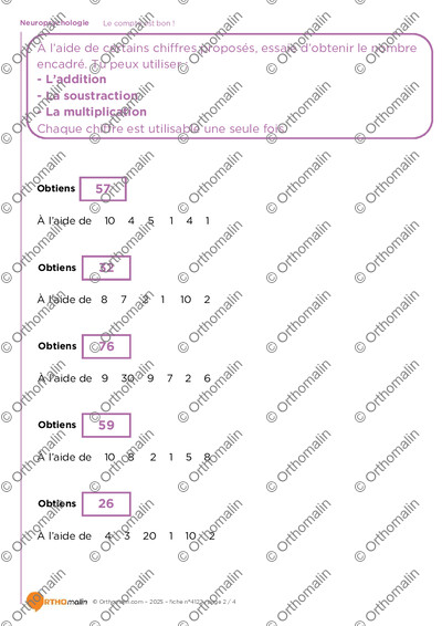Page 2 de la fiche