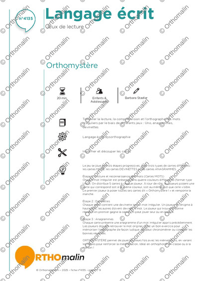 Page 1 de la fiche