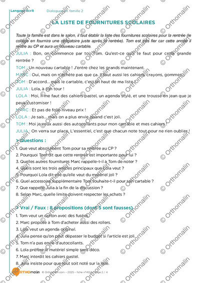 Page 2 de la fiche