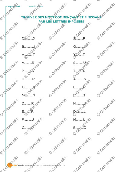 Page 3 de la fiche