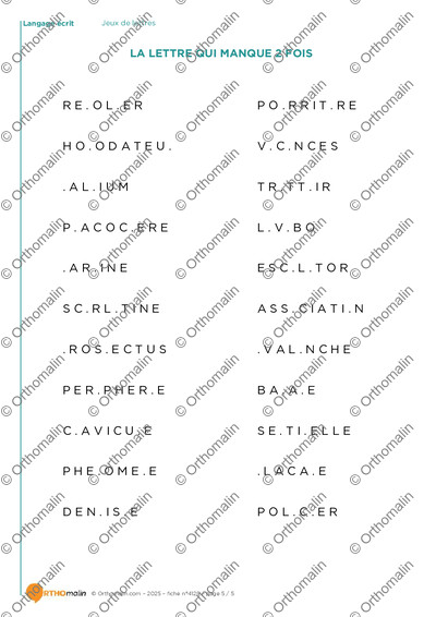 Page 5 de la fiche