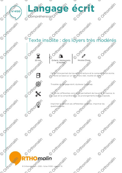 Page 1 de la fiche