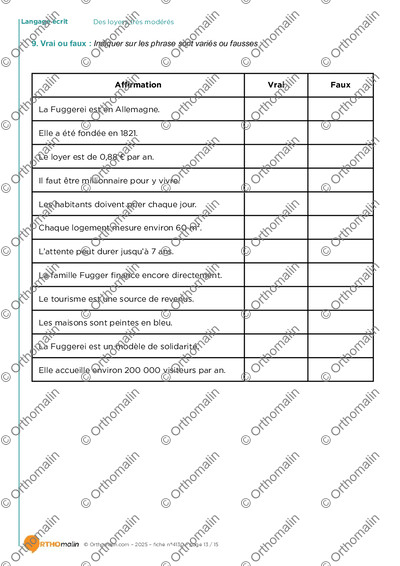 Page 13 de la fiche