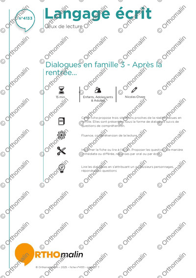 Page 1 de la fiche