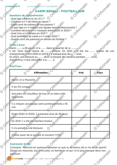 Page 6 de la fiche