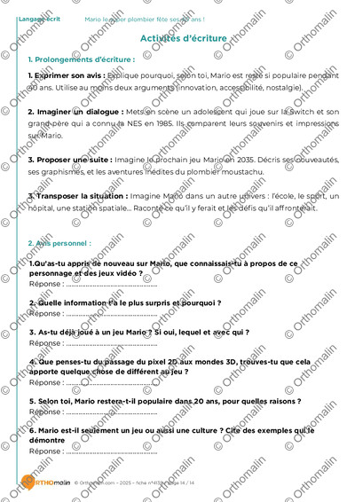 Page 14 de la fiche
