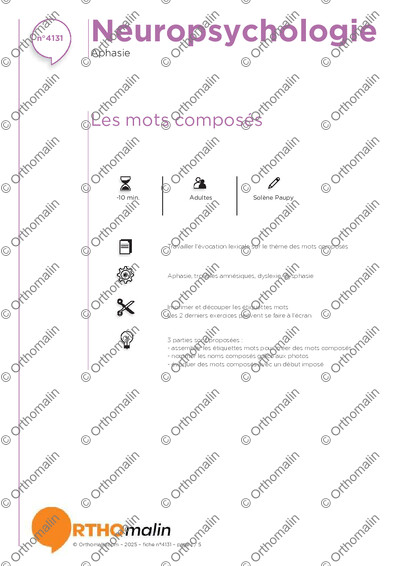 Page 1 de la fiche