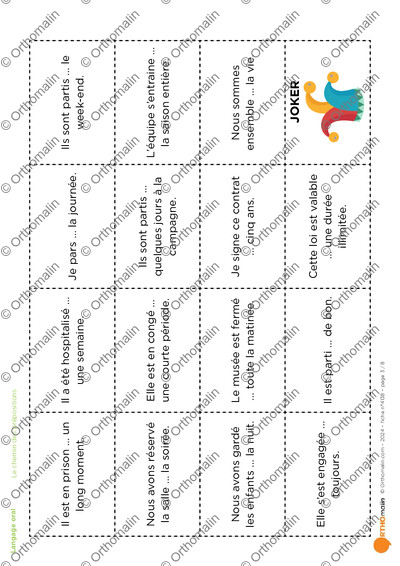Page 3 de la fiche
