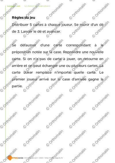 Page 8 de la fiche