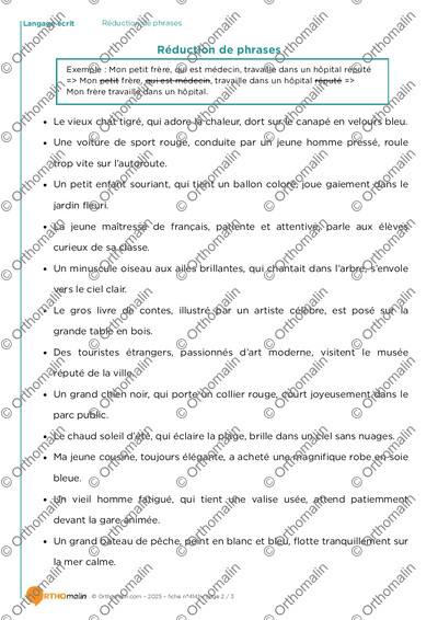 Page 2 de la fiche