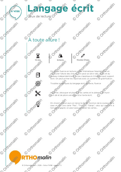 Page 1 de la fiche
