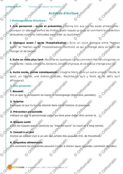 Page 14 de la fiche