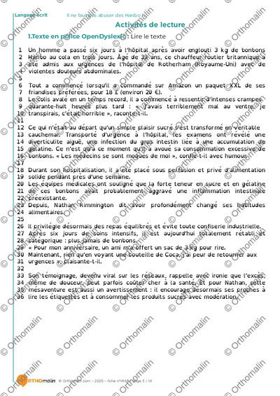 Page 3 de la fiche