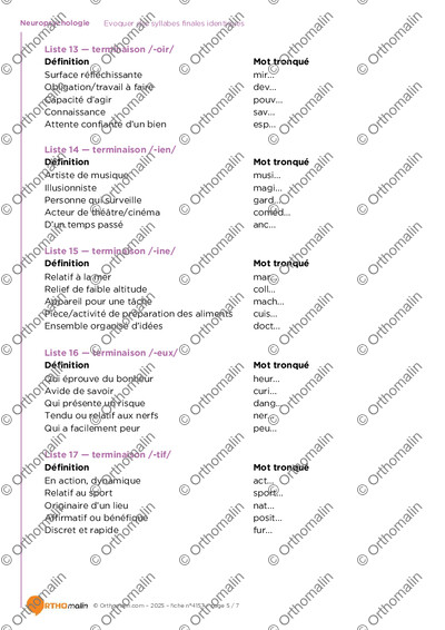 Page 5 de la fiche