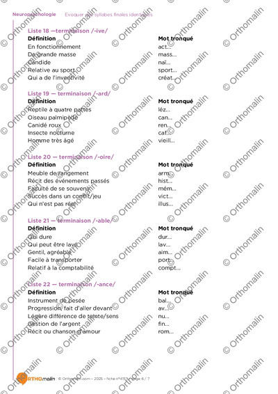 Page 6 de la fiche