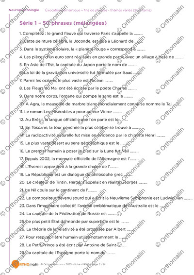 Page 2 de la fiche