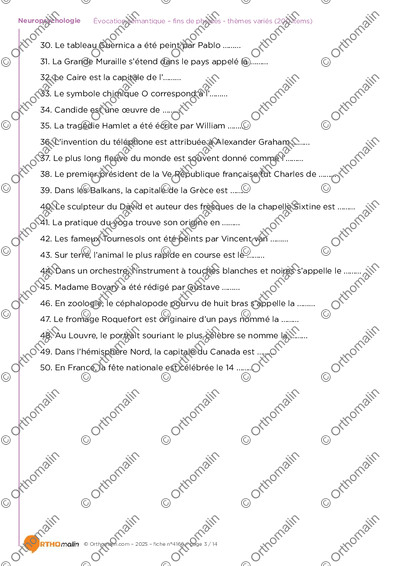 Page 3 de la fiche