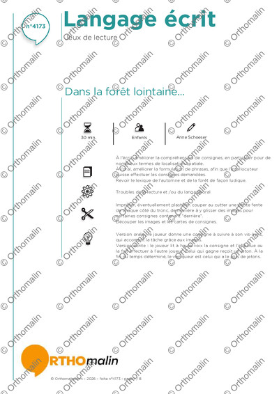 Page 1 de la fiche