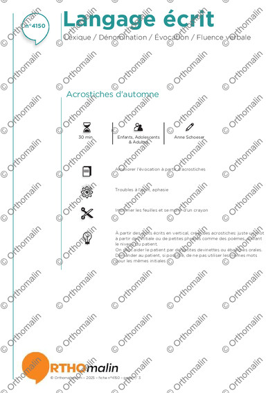 Page 1 de la fiche
