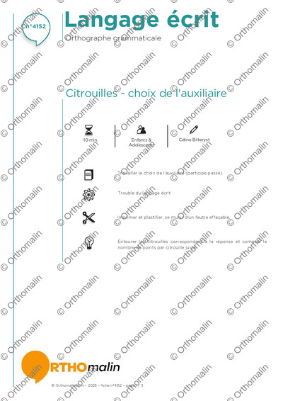Page 1 de la fiche