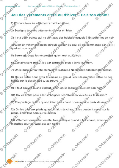Page 2 de la fiche