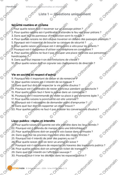 Page 2 de la fiche