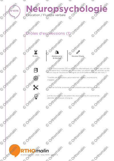 Page 1 de la fiche