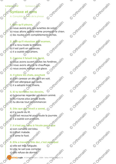 Page 2 de la fiche
