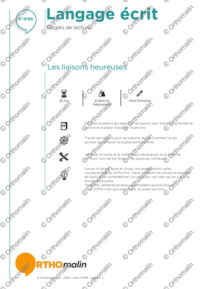 Page 1 de la fiche
