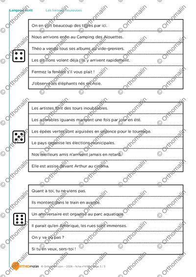 Page 3 de la fiche