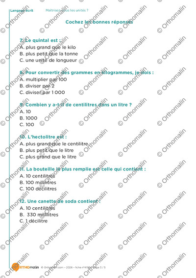 Page 3 de la fiche