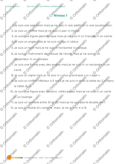 Page 2 de la fiche