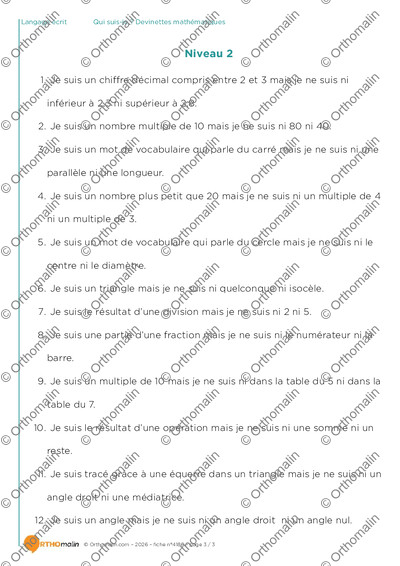 Page 3 de la fiche