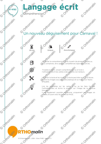 Page 1 de la fiche