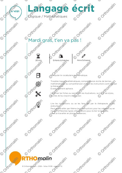 Page 1 de la fiche