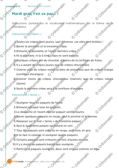Page 2 de la fiche