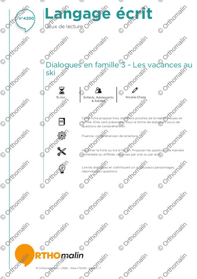 Page 1 de la fiche