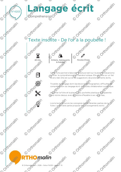 Page 1 de la fiche