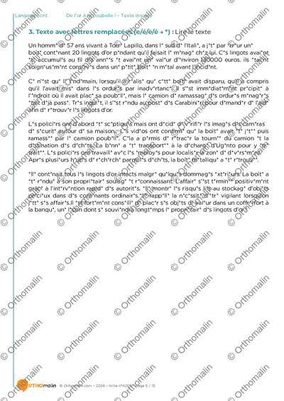 Page 5 de la fiche