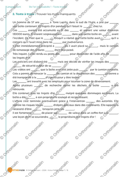 Page 7 de la fiche