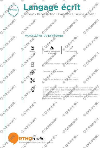 Page 1 de la fiche
