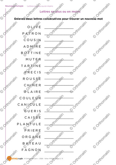 Page 2 de la fiche