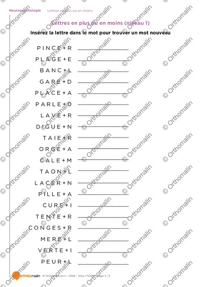 Page 3 de la fiche
