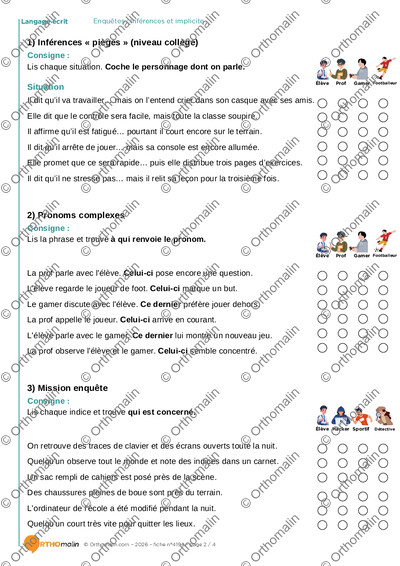 Page 2 de la fiche