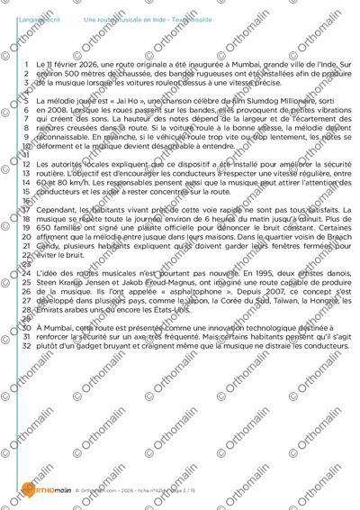 Page 2 de la fiche