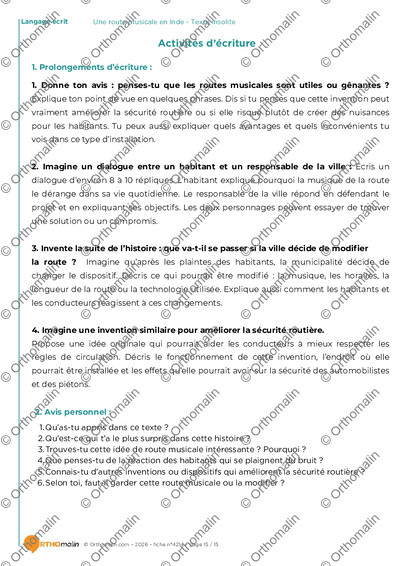 Page 15 de la fiche