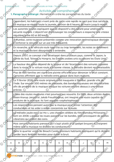 Page 10 de la fiche