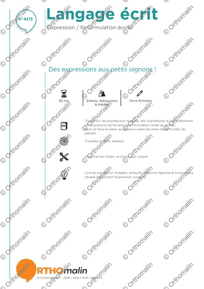 Page 1 de la fiche